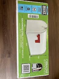 Elite White Steel Rust Resistant Gibraltar Post-Mount Mailbox - Afbeelding 4