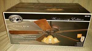 Hampton Bay Campbell 52in Anniversary Edition Ceiling Fan - Afbeelding 2