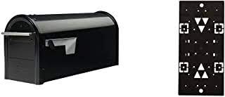 Gibraltar Galvanized Steel Post Mount Franklin Black Mailbox - Afbeelding 2