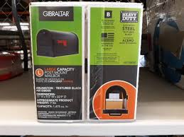 Gibraltar Galvanized Steel Post Mount Arlington Textured Black Mailbox - Afbeelding 2