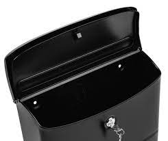 The Princeton Black Wall-Mounted Steel Mailbox - Afbeelding 4