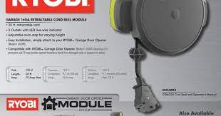 Ryobi Garage 16GA Retractable Cord Reel Module - Afbeelding 2